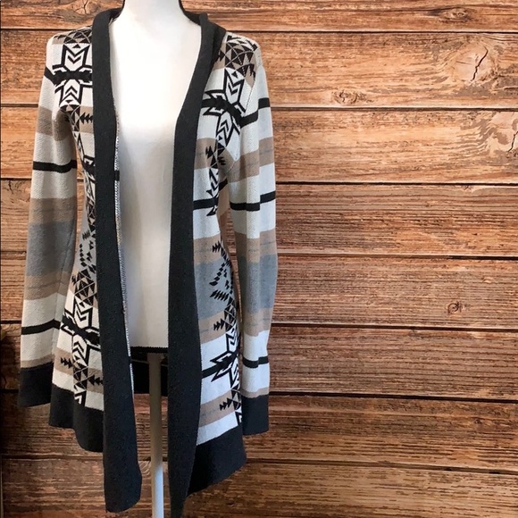 Belldini Sweaters - Bellidini• Aztec Print Open Cardigan